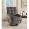 Ipompea Recliner w/Power Lift &amp; Massage in Gray Velvet 59263