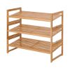 Bamboo 3 Tier Shoe Rack