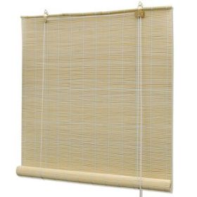 Natural Bamboo Roller Blinds 47.2"x86.6