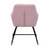 Upholstered Fabric ROCKING CHAIR - PINK