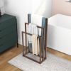 Metal Freestanding Towel Rack 3 Tiers Hand Towel Holder Organizer for Bathroom Accessories, Brown