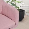 Upholstered Fabric ROCKING CHAIR - PINK