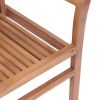 Dining Chairs 4 pcs with Light Blue Cushions Solid Teak Wood