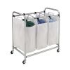 Chrome Heavy Duty Triple Laundry Sorter