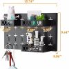 Metal Key Hooks with 3 Adjustable Baskets and 3 Hooks; Pegboards for wall Organizer