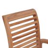 Dining Chairs 4 pcs with Light Blue Cushions Solid Teak Wood