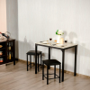 Small Space Kitchen Bar Furniture 3 Pieces Dining Table Set