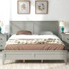 Modern  Solid Wood Queen Platform Bed