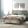 Modern  Solid Wood Queen Platform Bed