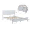 Modern  Solid Wood Queen Platform Bed