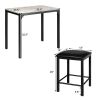 Small Space Kitchen Bar Furniture 3 Pieces Dining Table Set