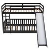 Twin Over Twin Bunk Bed with Slide and Ladder