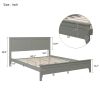 Modern  Solid Wood Queen Platform Bed